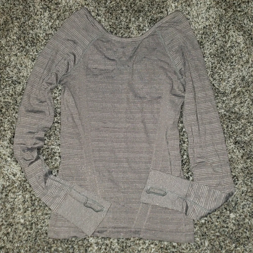 Athleta| Fitted Ribbed Long Sleeve Top